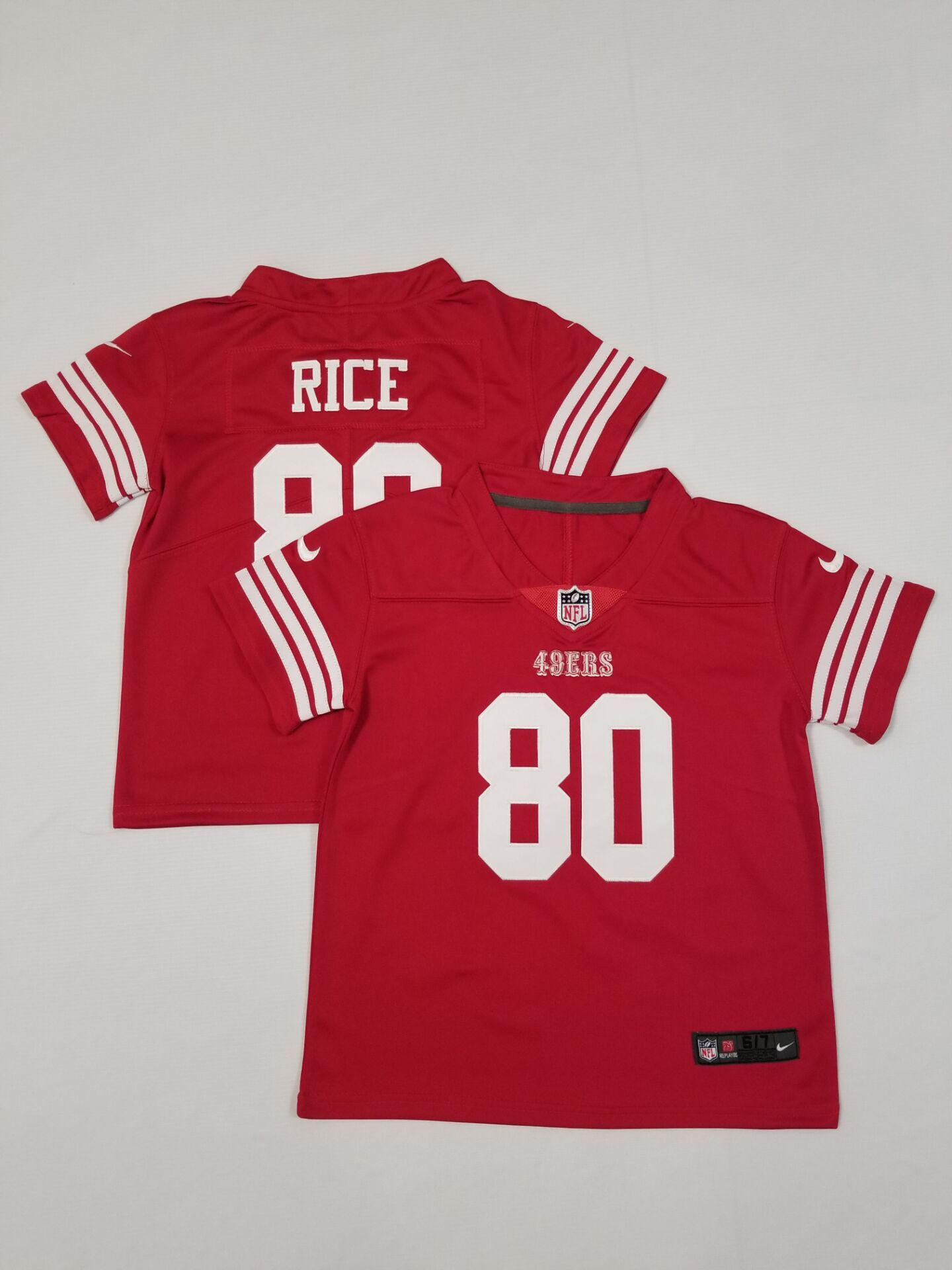 Baby San Francisco 49ers 80 Jerry Rice Nike Scarlet Vapor Limited Retired Player NFL Jersey